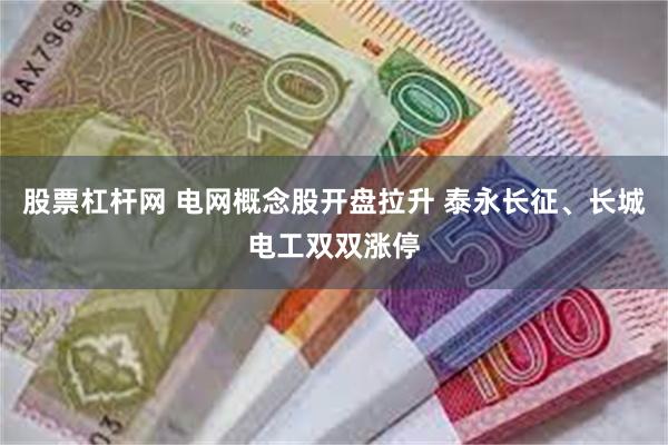 股票杠杆网 电网概念股开盘拉升 泰永长征、长城电工双双涨停