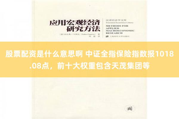 股票配资是什么意思啊 中证全指保险指数报1018.08点，前十大权重包含天茂集团等