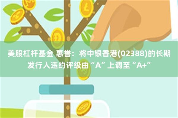 美股杠杆基金 惠誉：将中银香港(02388)的长期发行人违约评级由“A”上调至“A+”