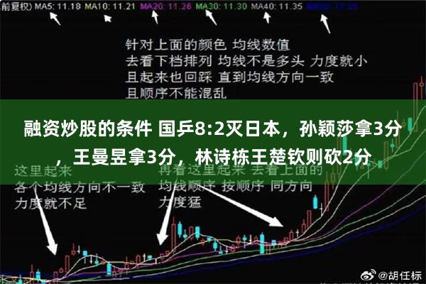 融资炒股的条件 国乒8:2灭日本，孙颖莎拿3分，王曼昱拿3分，林诗栋王楚钦则砍2分
