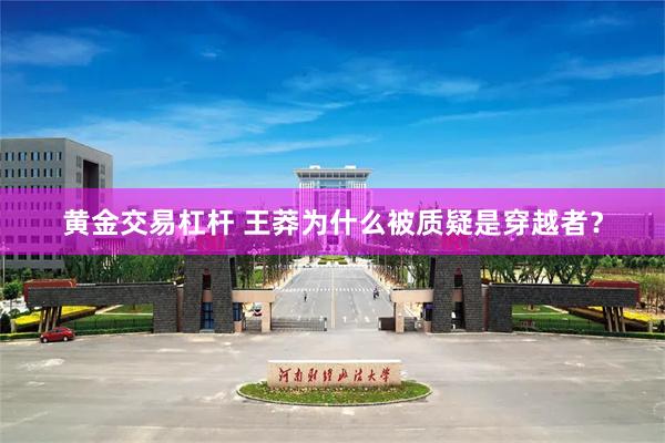 黄金交易杠杆 王莽为什么被质疑是穿越者？