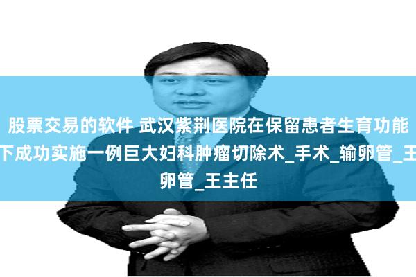 股票交易的软件 武汉紫荆医院在保留患者生育功能前提下成功实施一例巨大妇科肿瘤切除术_手术_输卵管_王主任