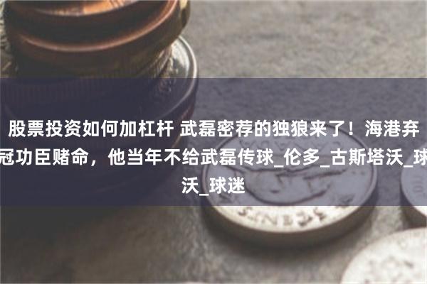 股票投资如何加杠杆 武磊密荐的独狼来了！海港弃双冠功臣赌命，他当年不给武磊传球_伦多_古斯塔沃_球迷