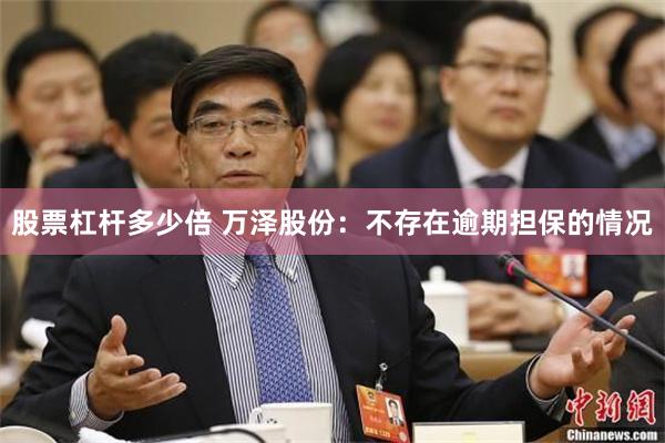 股票杠杆多少倍 万泽股份：不存在逾期担保的情况