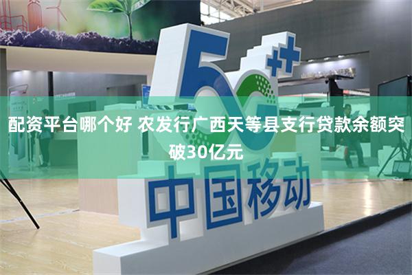 配资平台哪个好 农发行广西天等县支行贷款余额突破30亿元