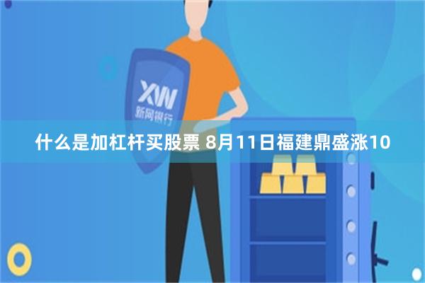 什么是加杠杆买股票 8月11日福建鼎盛涨10